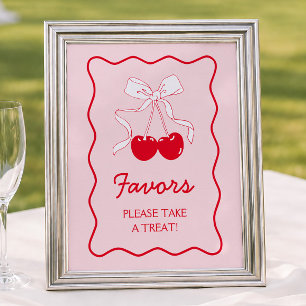 Sie ist der Kirsch Auf dem Obersten Baby Shower Fa Poster