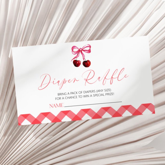 Sie ist die Cherry auf der Top-Baby-Duschdusche-Wi Begleitkarte (Von Creator hochgeladen)