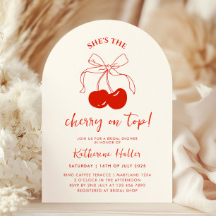 Sie ist die Cherry auf Top Bridal Dusche Einladung
