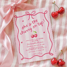 Sie ist die Kirsche auf dem Baby Shower-Gipfel