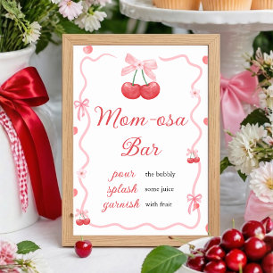 Sie ist die Kirsche auf dem Sahnehäubchen   Mom-os Poster