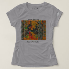 Sie ist die Stadt.....Frauenaktivbekleidung T-Shirt