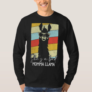 Sie ist ein Bad Momma Llama Mama 1 T-Shirt