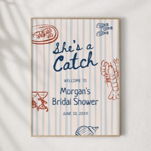 Sie ist ein Catch-Brautparty, das Sie herunterlade Poster