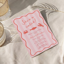 Sie ist ein Catch Hummer Pink & Orange Brautparty