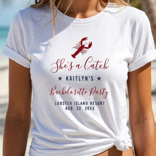 Sie ist ein Fang Coastal Junggesellinnenabschiedsp T-Shirt