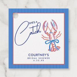 Sie ist ein Fang: Coastal Lobster-Junggesellinnena Geschenkanhänger