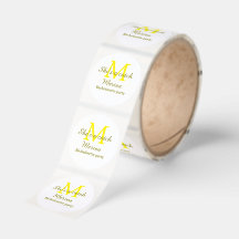 Sie ist ein Fang gelbe Monogramm Junggesellinnenab