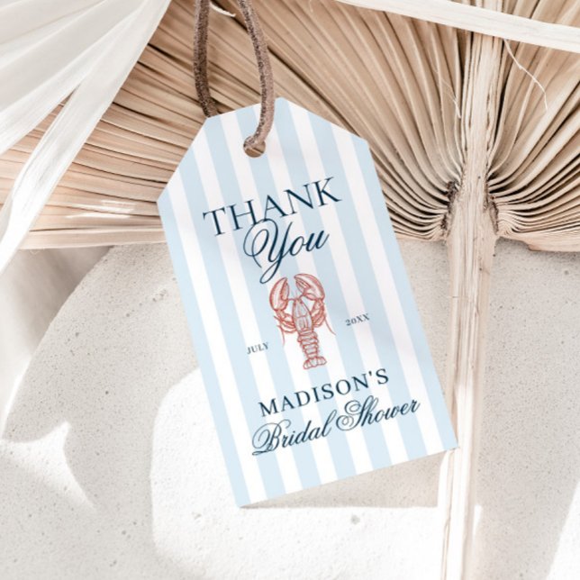 Sie ist ein Fang: Hummer-Brautabschiedsparty Geschenkanhänger (Von Creator hochgeladen)