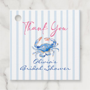 Sie ist ein Fang Preppy Coastal Crab Junggesellinn Geschenkanhänger