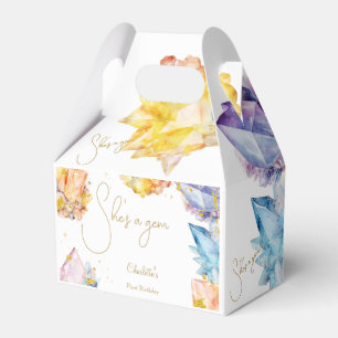 Sie ist ein Gem Birthday Crystals Girl's Aquarell Geschenkschachtel