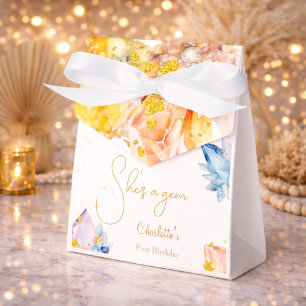 Sie ist ein Gem Birthday Crystals Girl's Aquarell Geschenkschachtel