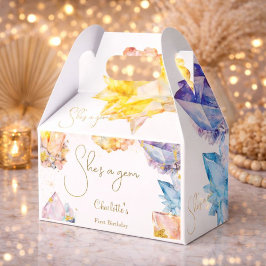Sie ist ein Gem Birthday Crystals Girl's Aquarell Geschenkschachtel