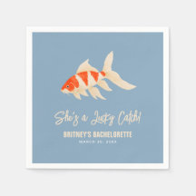 Sie ist ein Glücksfang Koi Fisch Blau Junggesellin
