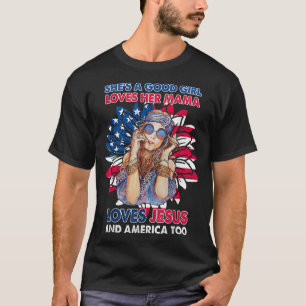Sie ist ein gutes Mädchen Lieben ihre Mama Lieben T-Shirt
