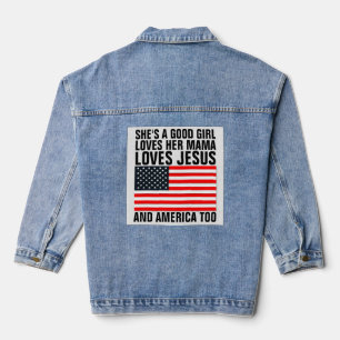 SIE IST EIN GUTES MÄDCHEN Vintage Jeansjacke