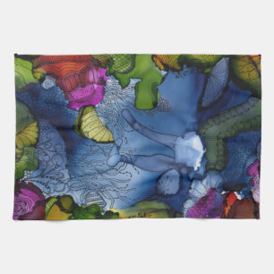 Sie ist ein Sinking Kitchen Handtuch