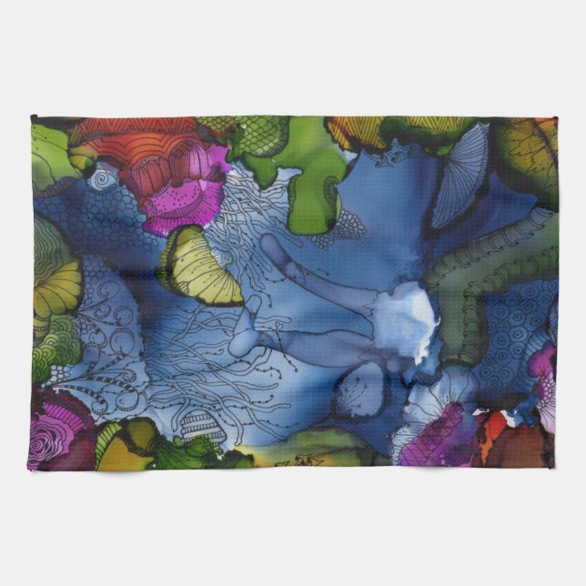 Sie ist ein Sinking Kitchen Handtuch (Horizontal)