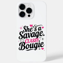 Sie ist ein sparsames, kluges Bougie - Sassy Zitat Case-Mate iPhone 14 Pro Max Hülle