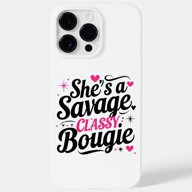 Sie ist ein sparsames, kluges Bougie - Sassy Zitat Case-Mate iPhone Hülle (Rückseite)