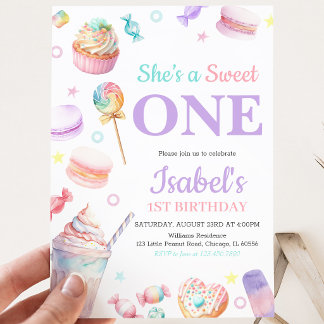 Sie ist ein süßer Geburtstag Einladung
