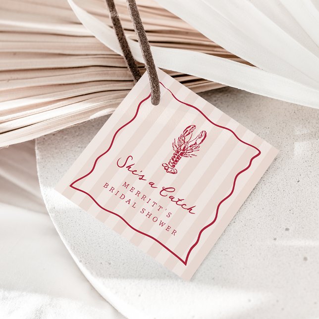 Sie ist eine Fresse | Hummer-Brautparty an der Küs Geschenkanhänger (Von Creator hochgeladen)