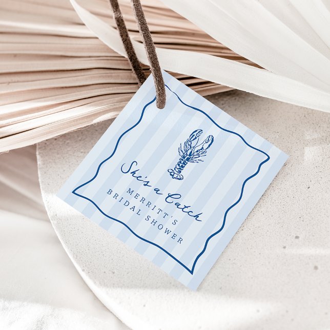 Sie ist eine Fresse | Hummer-Brautparty an der Küs Geschenkanhänger (Von Creator hochgeladen)