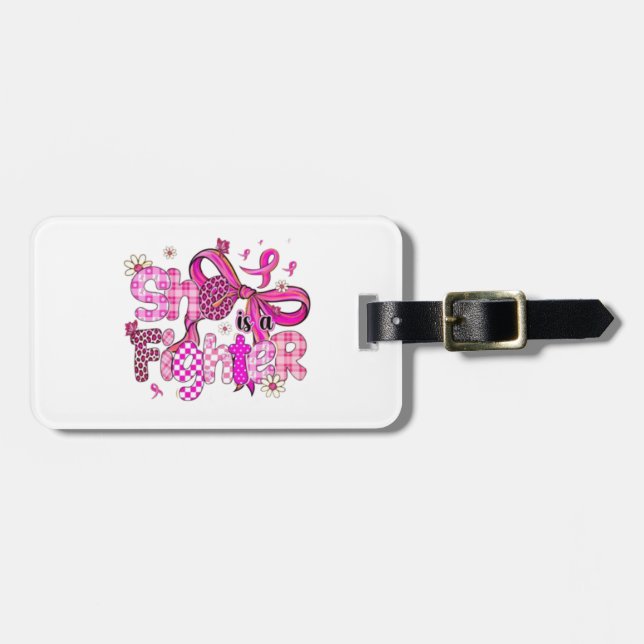 💪 🎀 Sie ist eine 💖 🌸 Gepäckanhänger (Vorderseite horizontal)