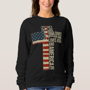 Sie ist eine gute Liebe ihrer Mama-Lieben Jesus un Sweatshirt