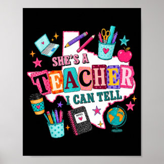 Sie ist eine Lehrerin, das kann ich sagen Western Poster