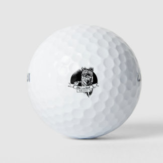 Sie ist eine schlechte Alpaka-Mutter Golfball