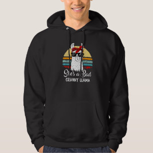 Sie ist eine schlechte Granny Llama Mama Mama Oma Hoodie