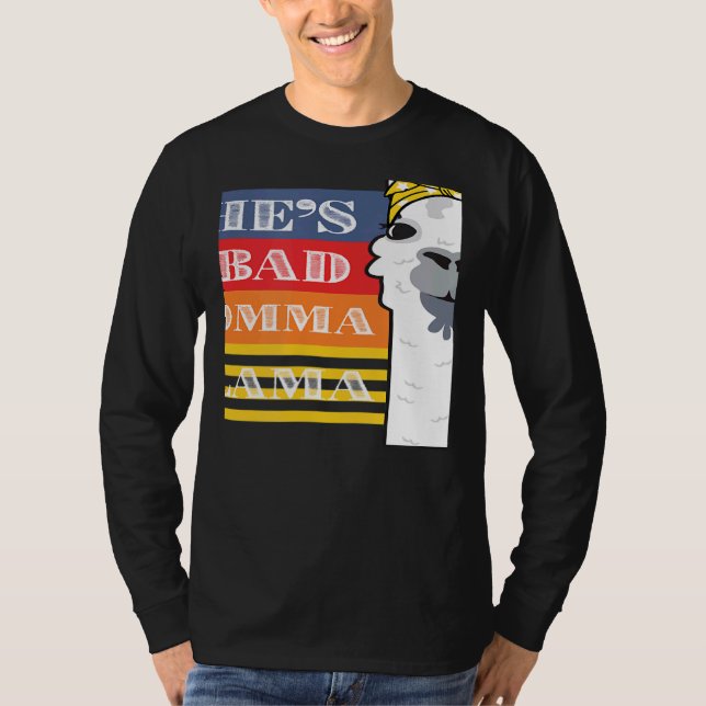 Sie ist eine schlechte Momma Lama für Frauen Tier  T-Shirt (Vorderseite)