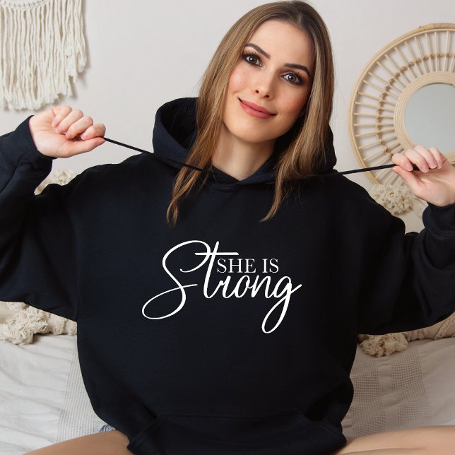 Sie ist eine starke religiöse Christliche Hoodie (Von Creator hochgeladen)