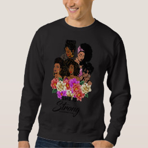 Sie ist eine starke schwarze Frauenbibel Melanin C Sweatshirt