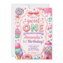 Sie ist eine Süße Einladungsvorlage zum Geburtstag