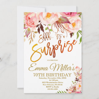 Sie ist eine Überraschung zum Geburtstag, Boho Ros Einladung
