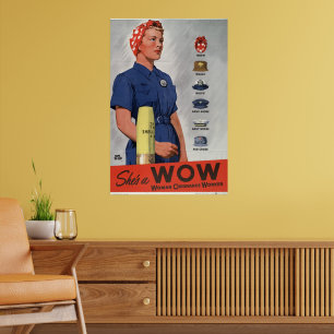 Sie ist eine WOW Poster