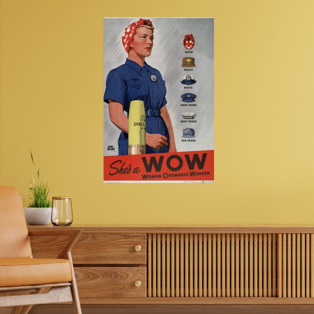 Sie ist eine WOW Poster (Wohnzimmer 2)