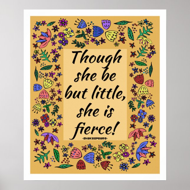 Sie ist fierce poster (Vorne)