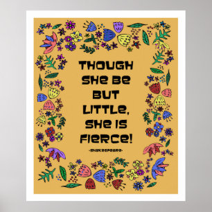 Sie ist fierce poster