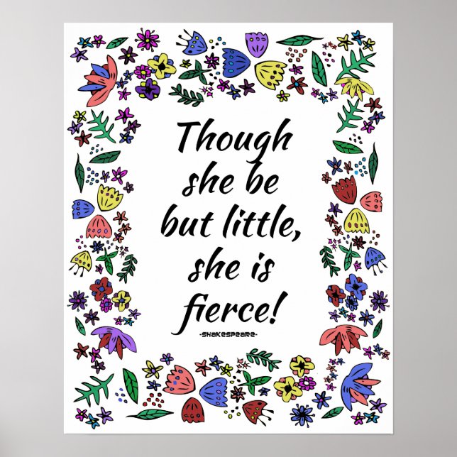 Sie ist fierce poster (Vorne)