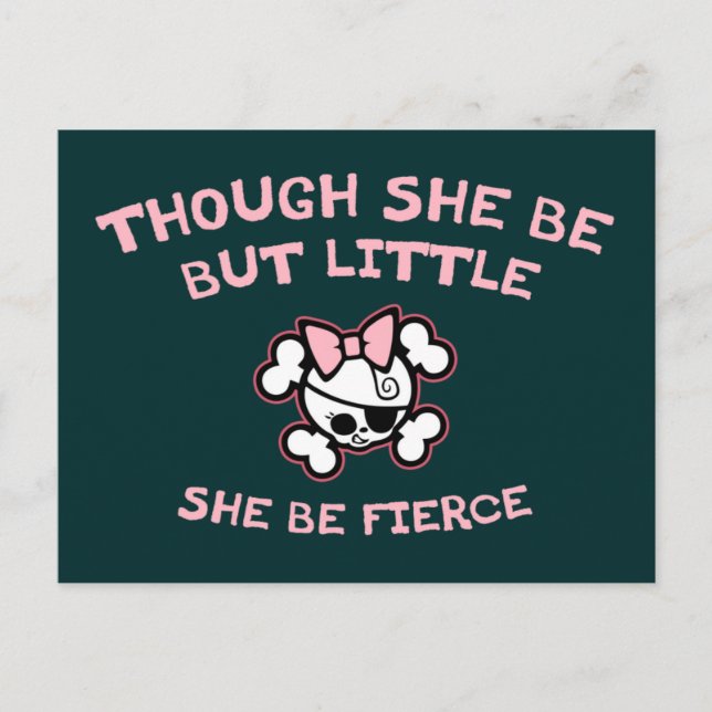 Sie ist fierce postkarte (Vorderseite)