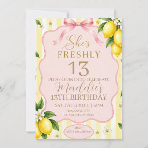 Sie ist frisch 13 Geburtstag Einladung