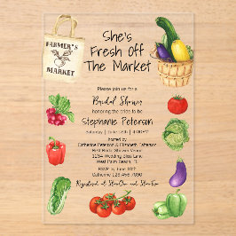 Sie ist frisch aus dem Brautparty der "Tote Tag" Acryleinladungen