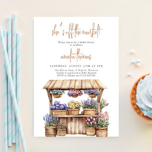 Sie ist frisch vom Brautparty des Marktes Einladung