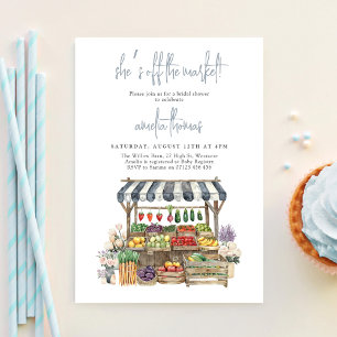 Sie ist frisch vom Brautparty des Marktes Einladung