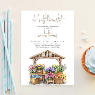 Sie ist frisch vom Brautparty des Marktes Einladung