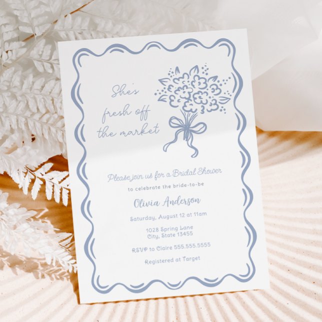 Sie ist frisch vom Brautparty des Marktes Einladung (Von Creator hochgeladen)