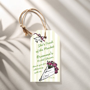 Sie ist frisch vom Brautparty des Marktes Geschenkanhänger